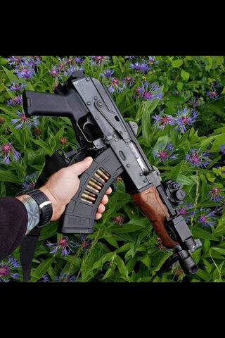 Nature's Contrast: Power Meets Serenity 🌿🔫