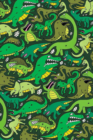 Dino Delight: A Colorful Jurassic Jungle! 🦖🌿