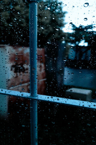 Raindrops and Reflections: A Rainy Day's Embrace 🌧️💧