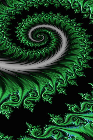 Emerald Whirlwind: Nature's Infinite Dance 🌿✨