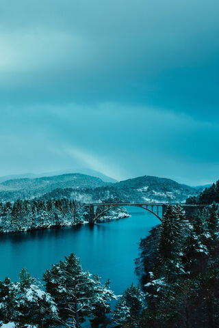 Winter Serenity: The Majestic Bridge