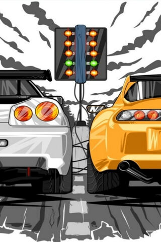 Race to Glory: Skyline vs. Supra 🏁🚗💨