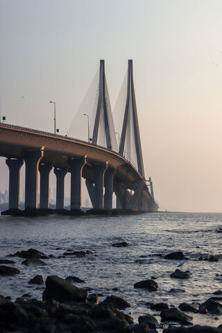Majestic Mumbai: The Iconic Bandra-Worli Sea Link 🌉✨