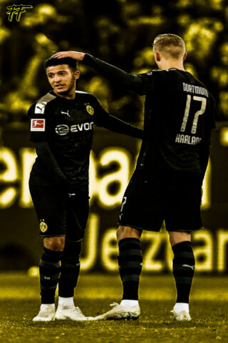 Dynamic Duo: Sancho & Haaland in Action! ⚽️✨