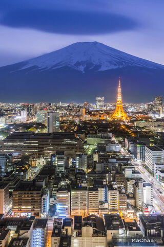 Tokyo Twilight: A Glimpse of Mount Fuji