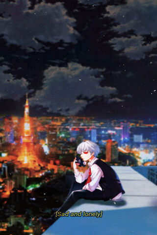 Lonely Reflections: Kaneki's Solitude 🌌