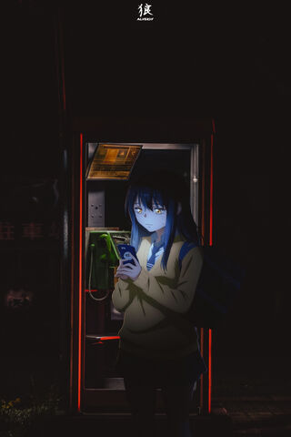 Miko Yotsuya: A Moment in the Shadows 🌌📱