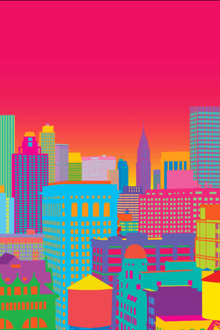 Vibrant Cityscape: A Colorful Tribute to New York