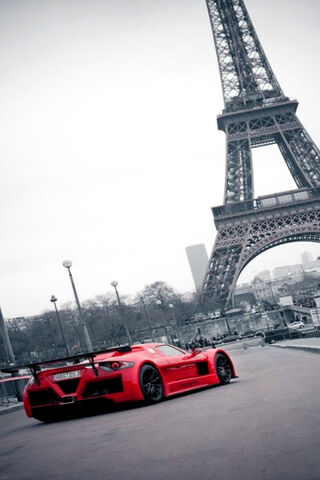 Red Racer in the City of Lights 🚗✨