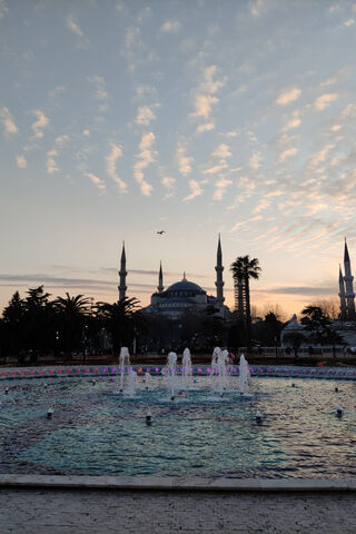 Majestic Silhouettes of Sultan Ahmet Cami at Dusk 🌅✨
