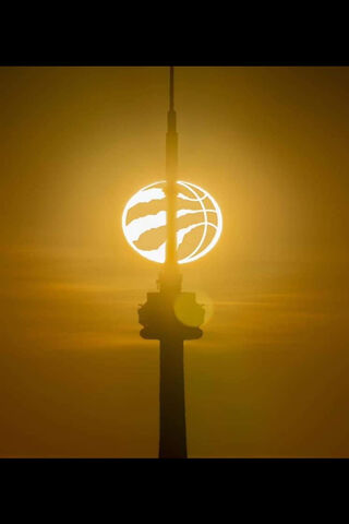 Sunset Glory: Toronto Raptors' Iconic Symbol