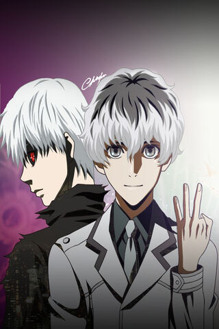 金木研の二面性：内なる葛藤🌌👤壁紙 - PHONEKYから携帯端末にダウンロード