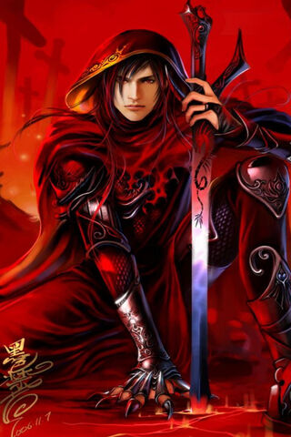 Crimson Shadows: The Enigmatic Warrior