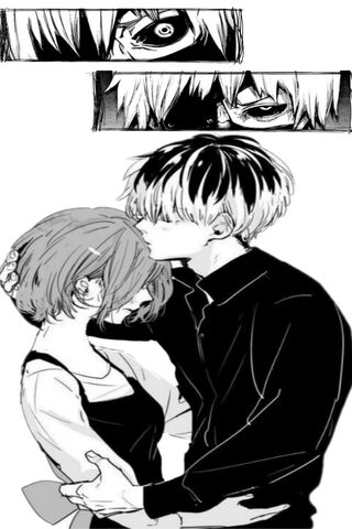 A Moment of Connection: Touka and Kaneki 💖