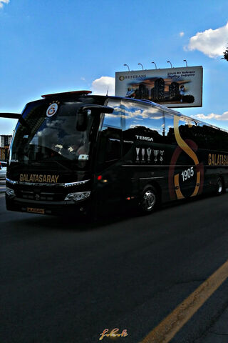 Galatasaray's Pride on the Road! 🚌⚽️