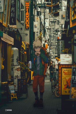 Katsuki Bakugou: A Fiery Spirit in the City