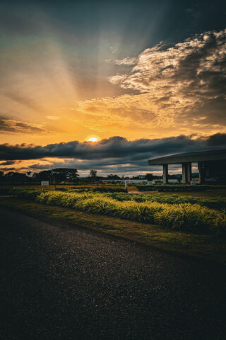 Sunset Serenity at the Lotus Temple 🌅