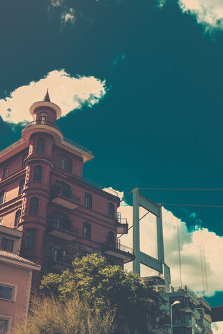 Whimsical Heights: A Dance of Old and New