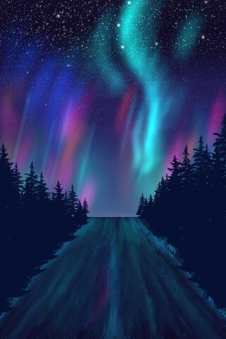 Journey Through the Aurora Road 🌌✨