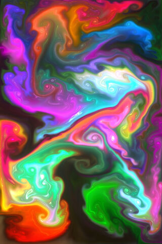 Vibrant Whirlwind: A Dance of Hues