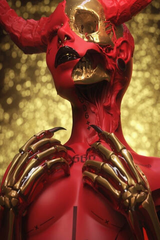 Demonic Elegance: A Dance with Darkness 🖤👹