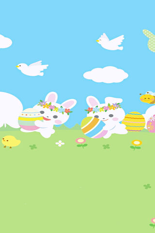 Joyful Bunny Easter Celebration! 🐰🌼