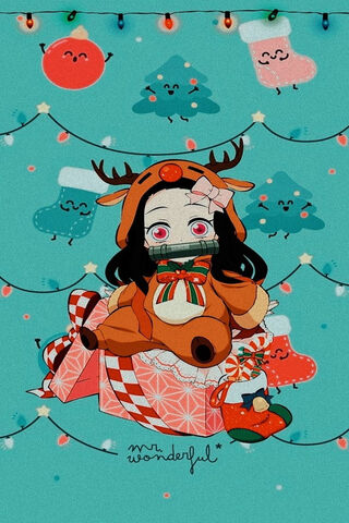 Nezuko's Festive Cheer 🎄✨