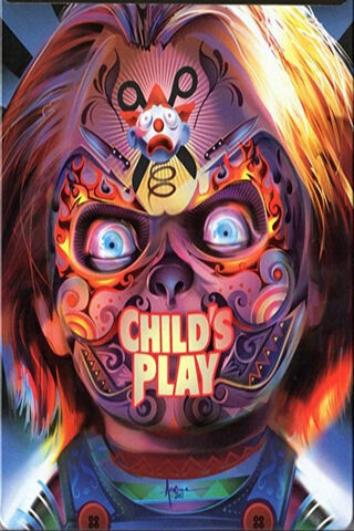Chucky's Haunting Gaze: A Playful Terror 🎭🔪