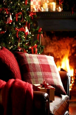 Cozy Christmas Vibes by the Fire 🎄🔥