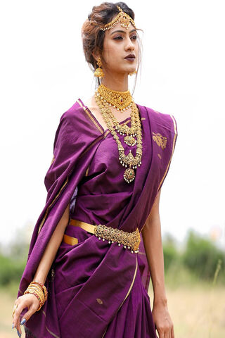 Elegance in Purple: A Celebration of Tradition