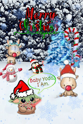 Festive Baby Yoda's Win..