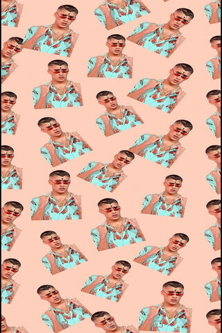 Bad Bunny Vibes: A Colorful Collage 🎤🌟