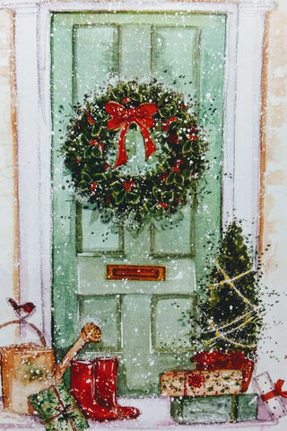 Festive Welcome: A Christmas Door Delight 🎄🚪