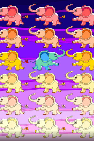 Whimsical Parade of Colorful Elephants 🎨🐘