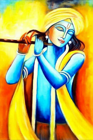 Melody of Divine Colors: Krishna's Enchantment 🎨✨