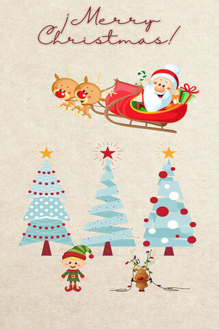 Festive Cheer: A Whimsical Christmas Scene 🎄🎅