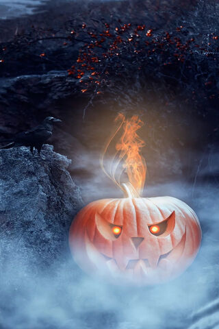 Haunting Glow of the Scary Pumpkin 🎃👻