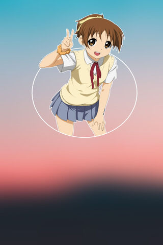 Cheerful Melodies: Ui Hirasawa's Joyful Spirit 🎶✨