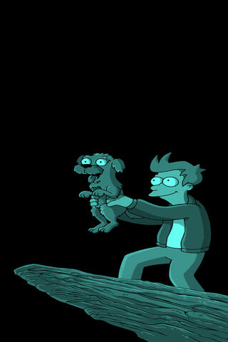 Fry's Heartfelt Moment with Seymour 💚🐶