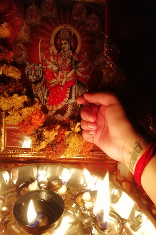 Divine Blessings: The Essence of Durga 🌺✨