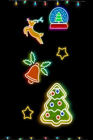 Festive Glow: A Neon Navidad Celebration! 🎄✨