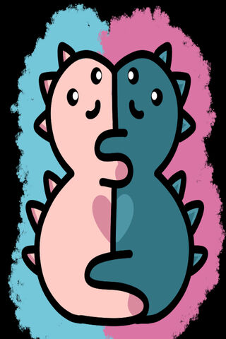 Dino Duo: A Love Story 🦖❤️