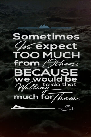 Expectations and Generosity 🌟