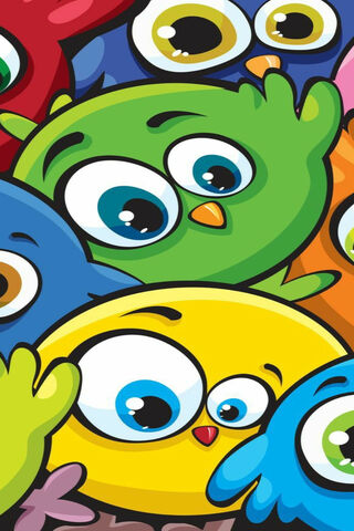 Cheerful Organ Faces: A Colorful Gathering! 🎉