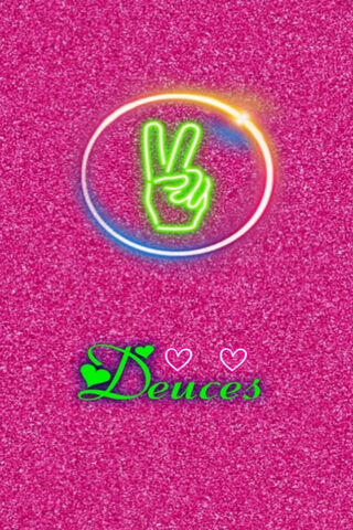 Peace and Sparkle: Deuces Vibes ✌️✨