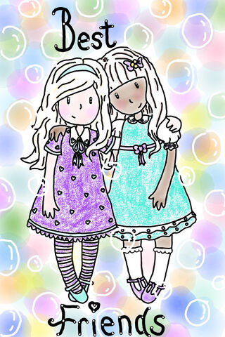 Forever Friends: A Colorful Bond 🌈💖