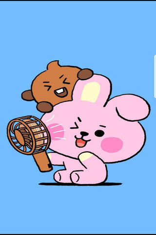 Chilling with Cooky and Shooky! 🐰🍪
