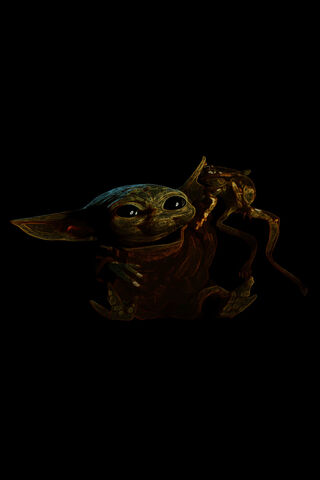 Grogu's Playful Adventure with Frogs 🐸✨