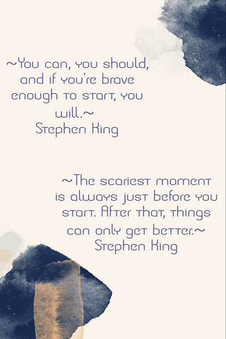 Bravery in Words: Wisdom from Stephen King 📚✨