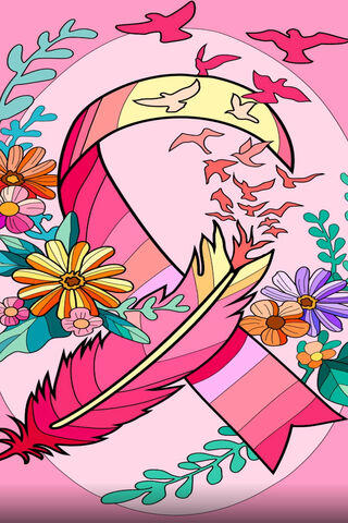 Hope Takes Flight: A Symbol of Cancer Awareness 🌸🕊️